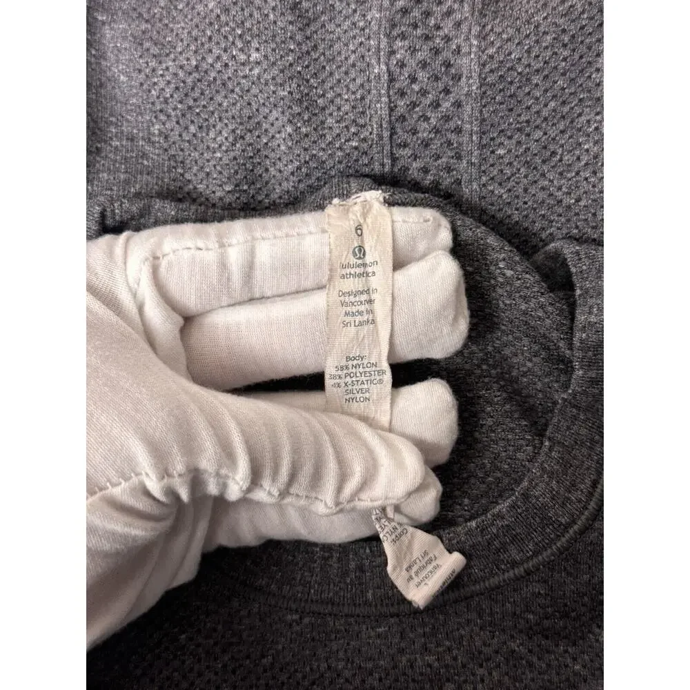 Lululemon Shirt 6 Womens Run Swiftly Soul Cycle Long Sleeve Running Top